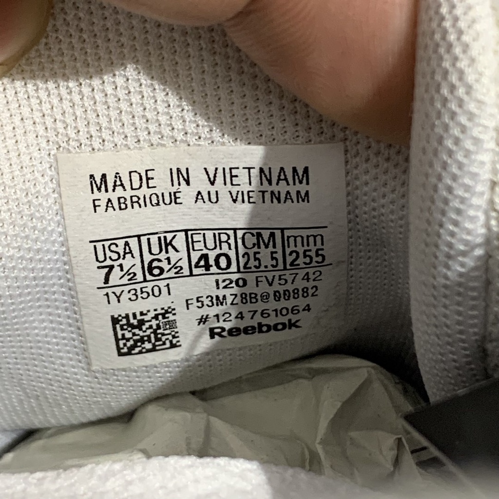 2hand Giày Reebok Royal Techque White FV5743 SIZE 40 PVN9547