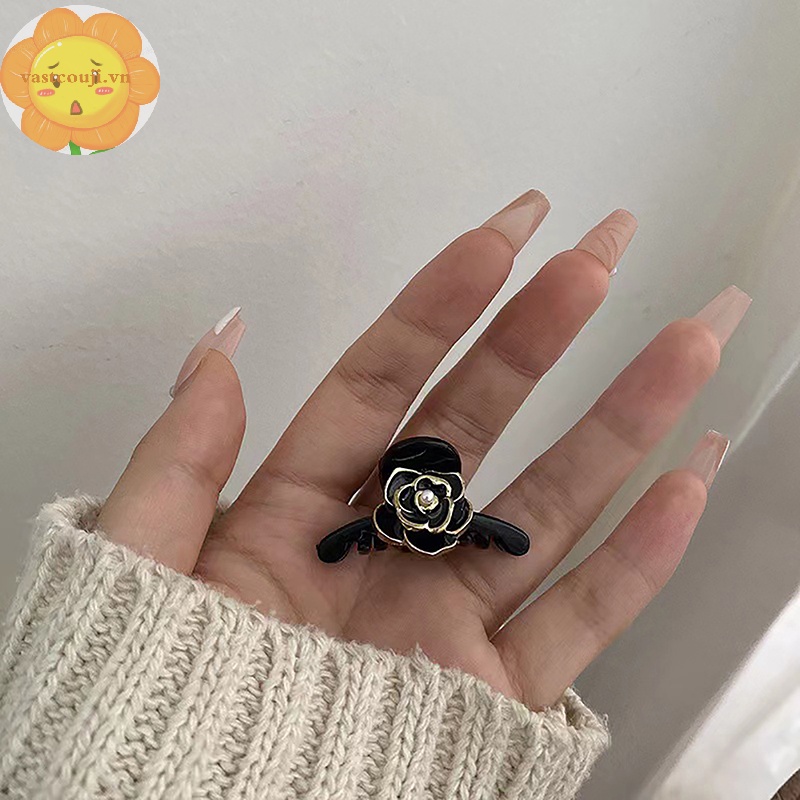 Vastji Kẹp Tóc Hình Hoa Trà Phong Cách retro Cho Nữ vn