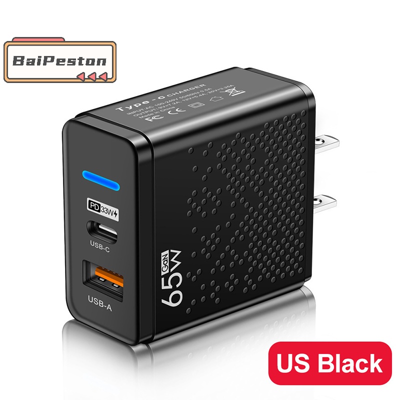 Củ Sạc Nhanh 65w usb c pd type c Cho iphone 14 13 xiaomi macbook 3.0