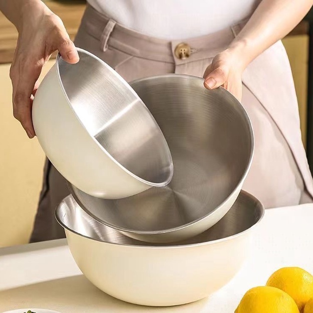 ”Đảm bảo chính hãng“ 304 thép không gỉ bát/salad bát/bát/nhà bếp nướng, khuấy trứng bát/có tỷ lệ