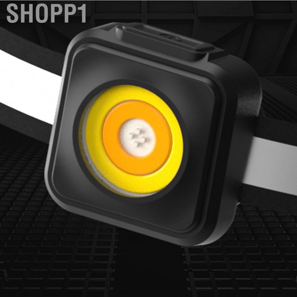 Shopp1 Headlamp Flashlight Type C XPG Bulb  Slip 3 Level Brightness Adjustable Rechargeable Headlight for Camping Running