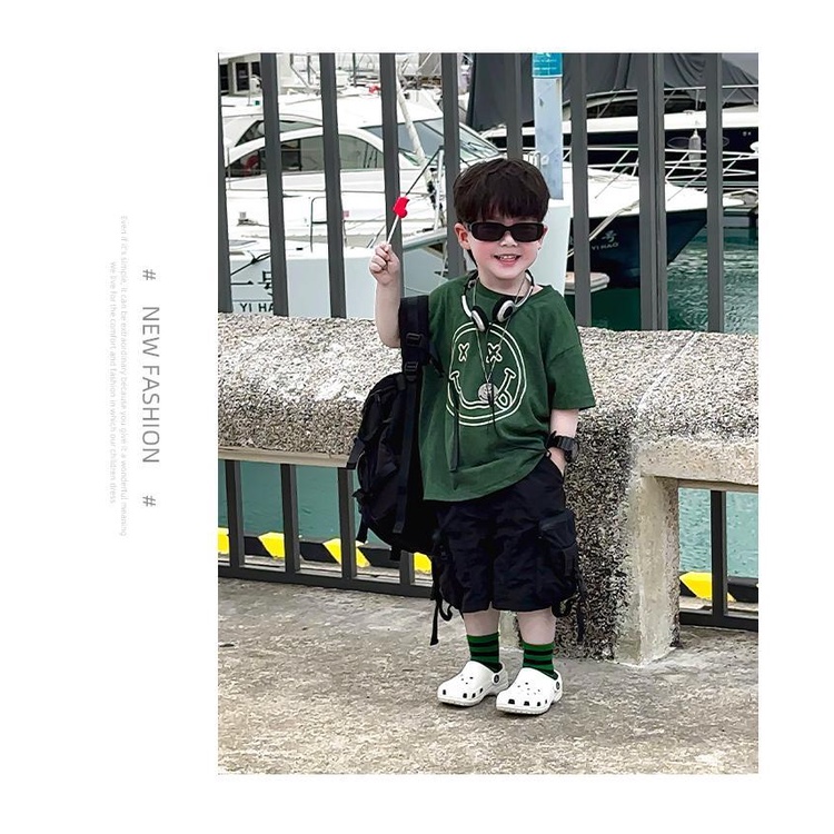 Quần Short Thời Trang Hàn Quốc Năng Động Cho Bé Trai