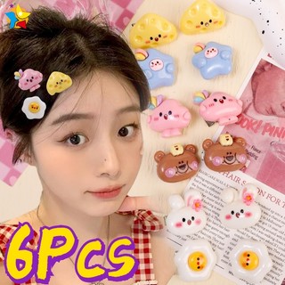 Set 1 / 6 kẹp tóc mini hình động vật dễ thương cho nữ