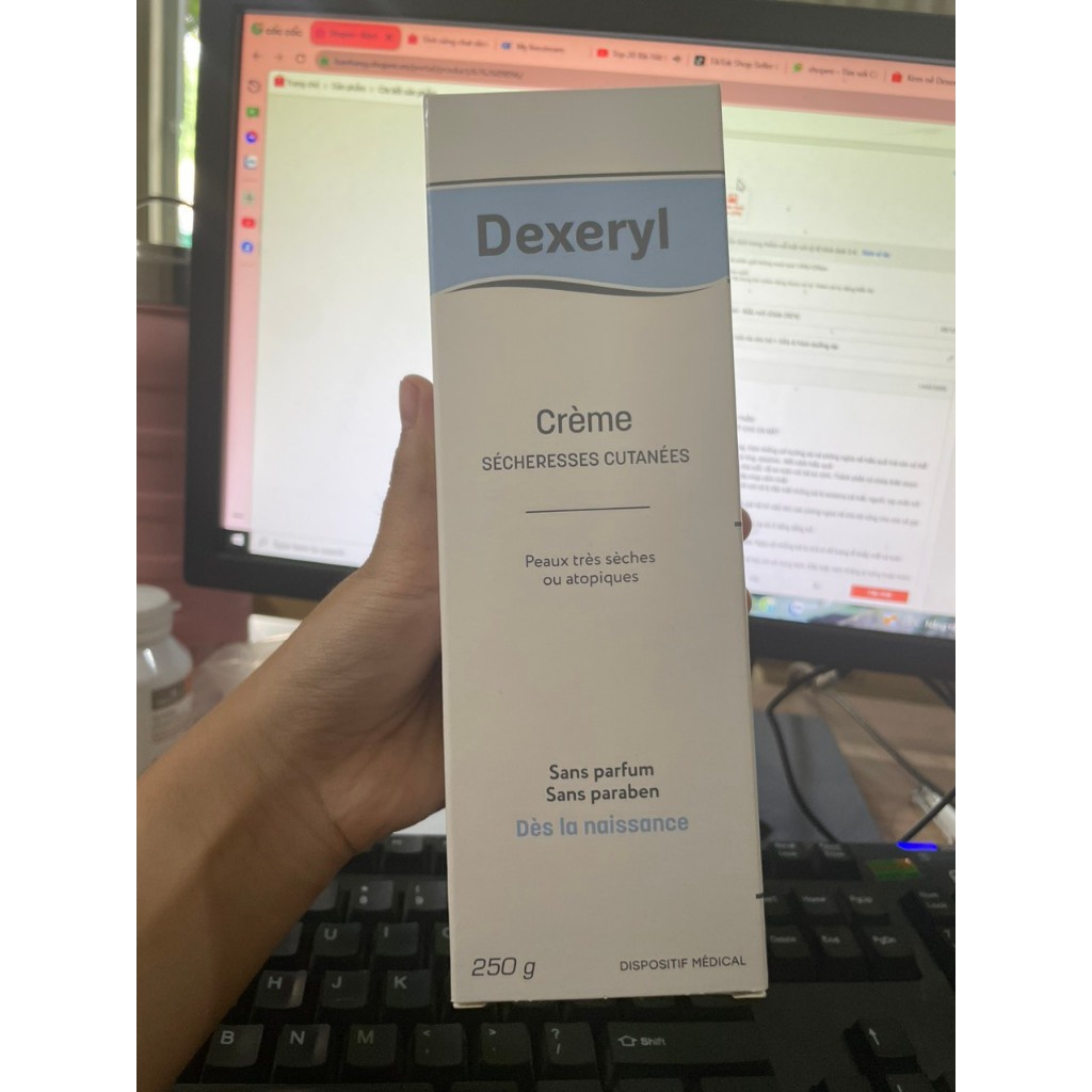 Kem Dexeryl Creme nội địa Pháp 250g giúp dưỡng ẩm - Mẫu Mới