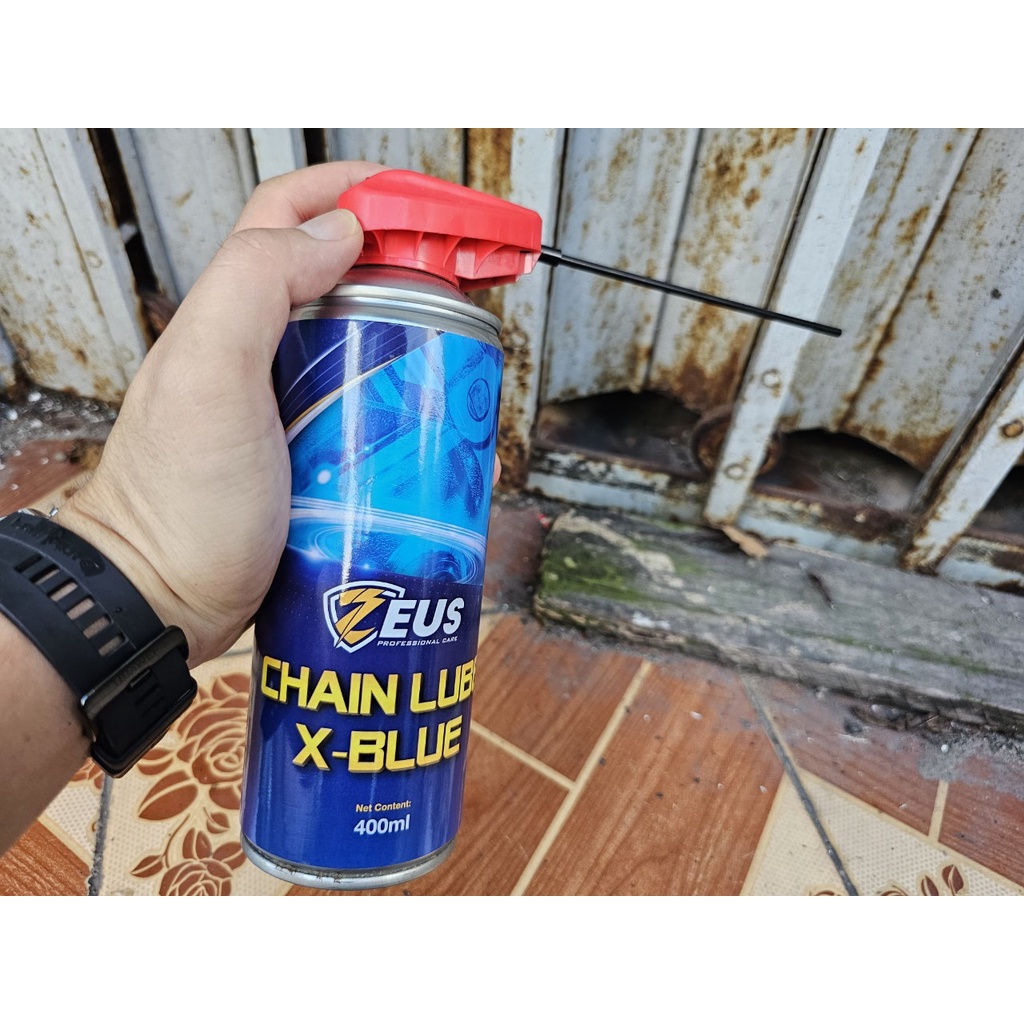 Dung Dịch Bôi Trơn, Dưỡng Sên Mỡ Bò Xanh Zeus Chain Lube X-Blue 400ml