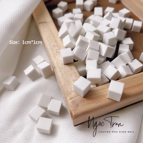 Set 50 Mút Vuông Mini 1cm Dặn Ombre Siêu Dễ | Trang Trí Móng Tay