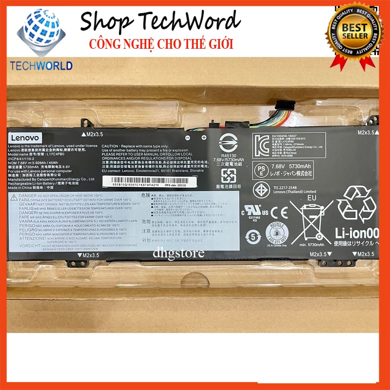 Pin Laptop Lenovo Flex 6-14ARR, Flex 6-14IKB, L17C4PB0 L17M4PB0 45W