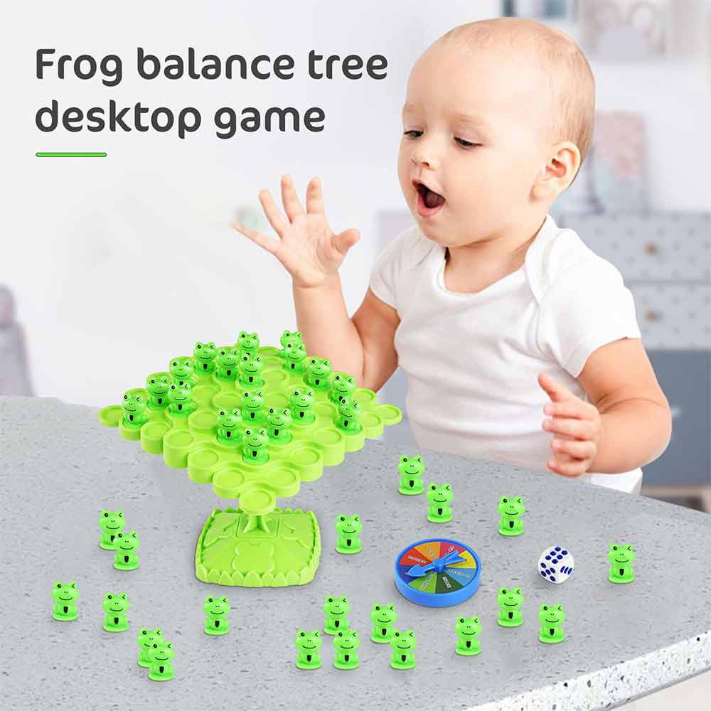 Table Games Frog Balance Tree Multiplayer Game Kids Educational Toy Parent-Child Interaction Children's Puzzle