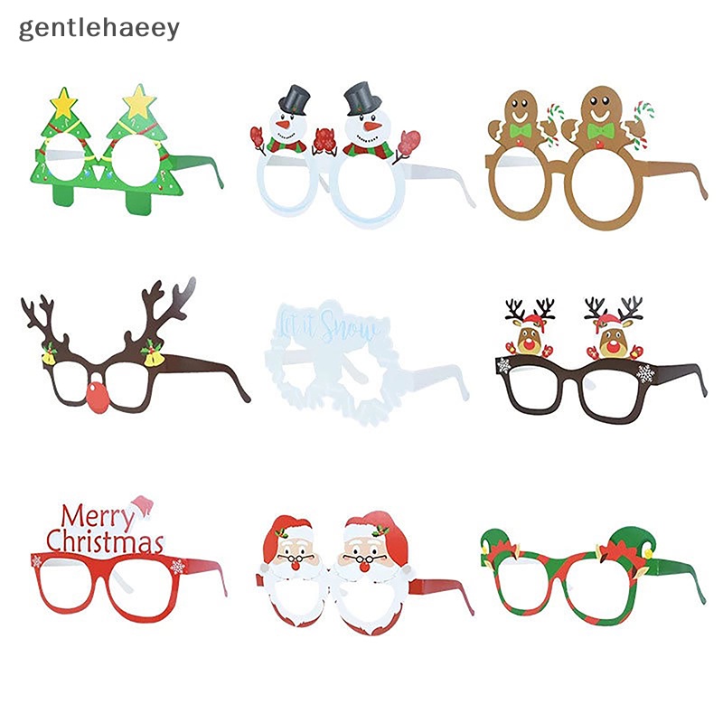 Gent Set 9 Khung Kính Làm Quà Tặng Giáng Sinh / Năm Mới / Cây Thông Noel Trang Trí Cho Bé