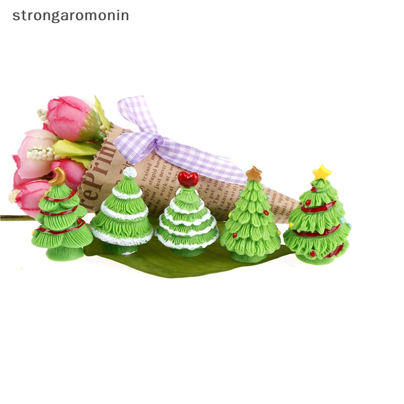 Bộ 2 Mô Hình Cây Thông Giáng Sinh Mini Dùng Trang Trí Tiểu Cảnh