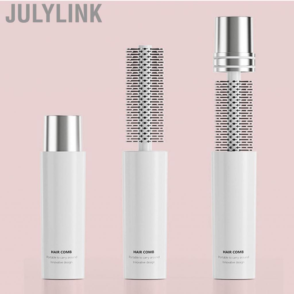 Julylink Hair Comb  Multi Purpose Retractable Portable Curling Roll Brush for Home