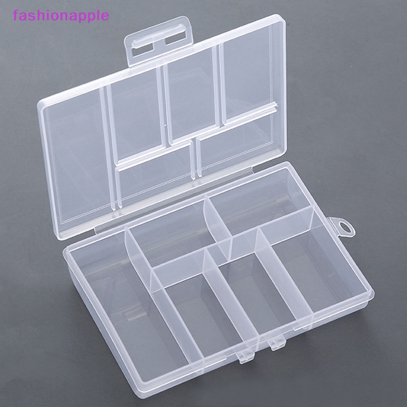 Thời Trang Hộp Đựng Hạt Cườm 6 Ngăn Trong Suốt Tiện Lợi