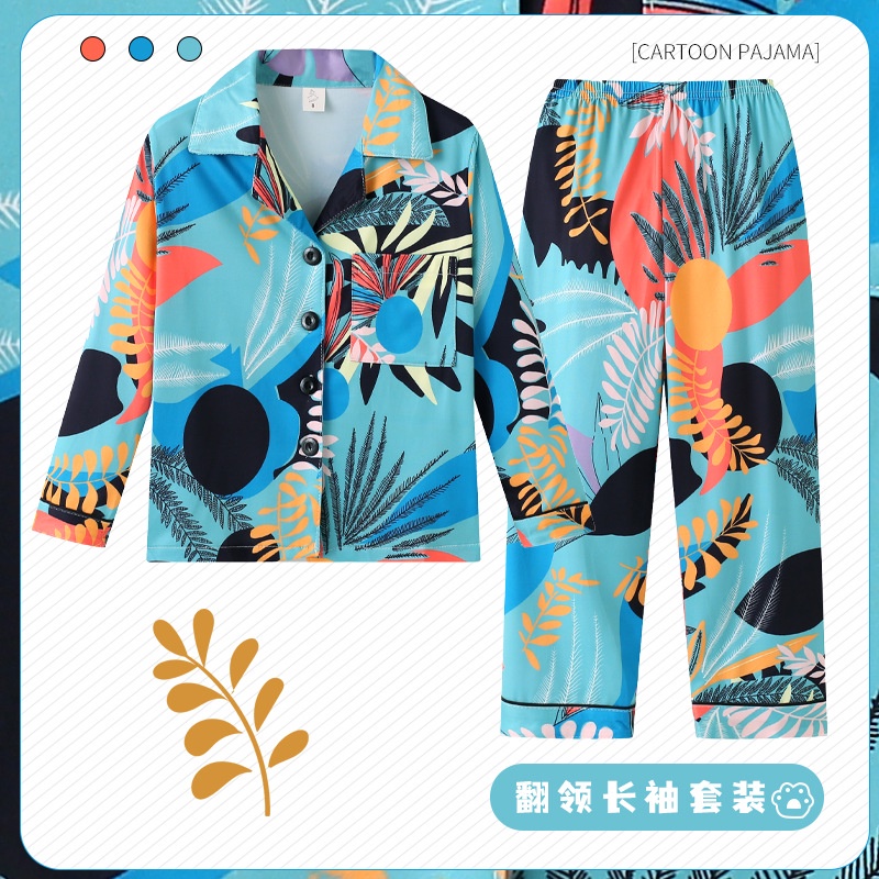 Bộ Đồ Ngủ 2 Món Tay Dài In Hoạt Hình hello kitty Dễ Thương Cho Bé