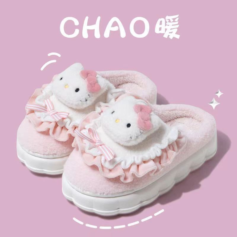 Santorio Dép Bông Đi Trong Nhà Chống Trượt Hình Chú Chó yugui Dễ Thương