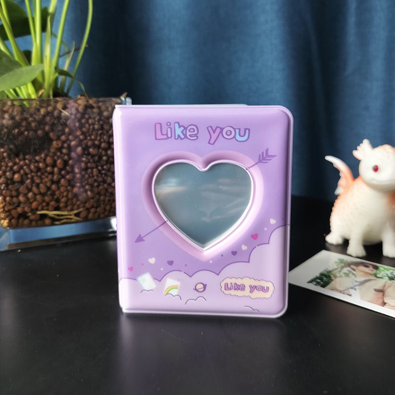 Album Đựng Thẻ idol mini Ba inch Họa Tiết Trái Tim