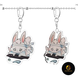 Móc khóa thỏ đen trắng ma đạo tổ sư anime chibi