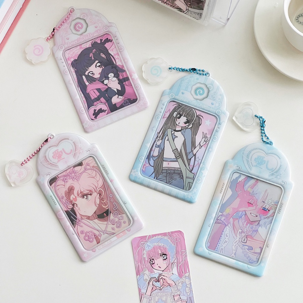 Ví Đựng Thẻ id Bằng pvc 3 inch Phong Cách Cổ Điển