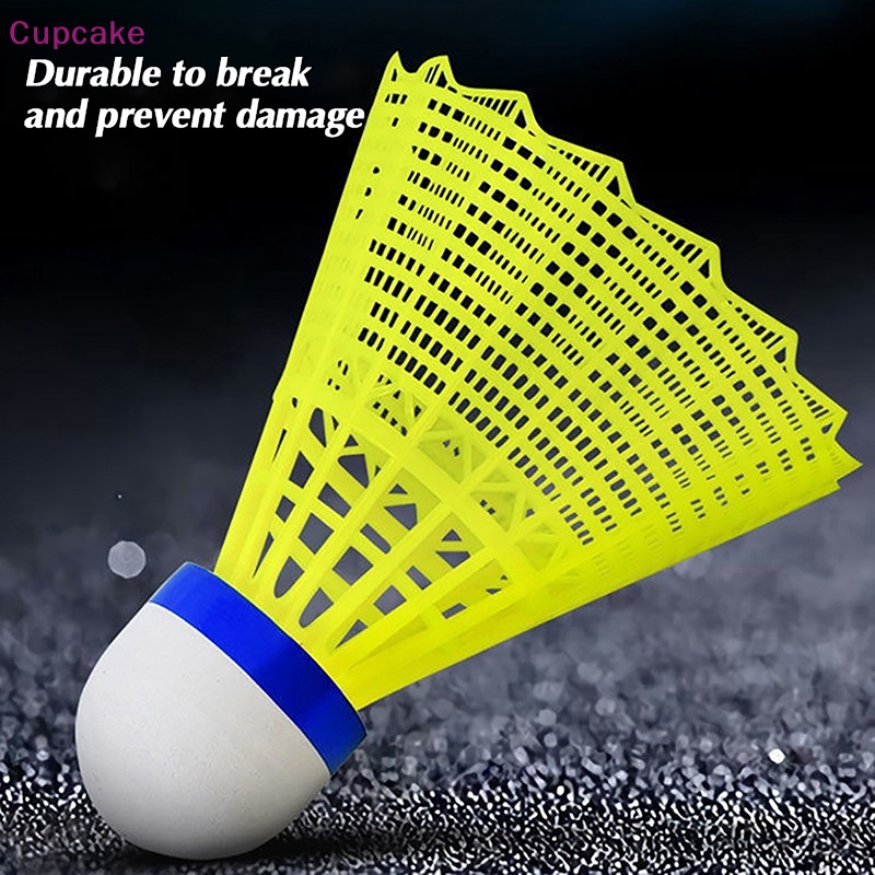1 Quả Cầu Lông Bằng Nhựa nylon Bền Màu Vàng Trắng Cho Học Sinh erw