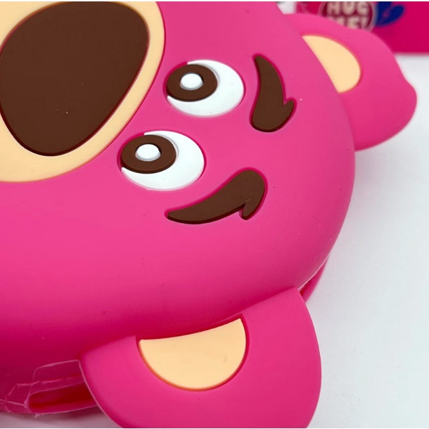 Túi đeo chéo hình gấu dâu lotso hoạt hình dễ thương cho bé gái, túi xinh cho bé