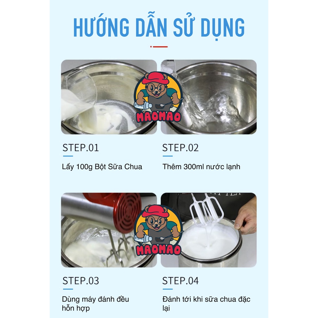 Bột Sữa chua maomao túi 800gr