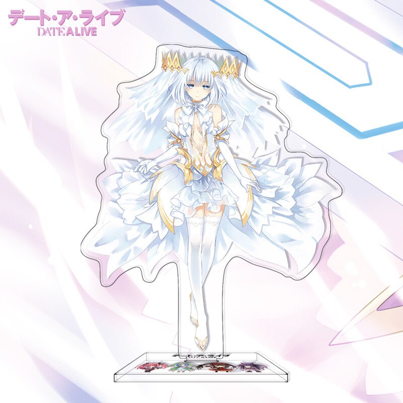 Mô hình Standee Anime Date A Live Yatogami Tohka Tobiichi Origami Tokisaki Kurumi để bàn tượng acrylic trong suốt