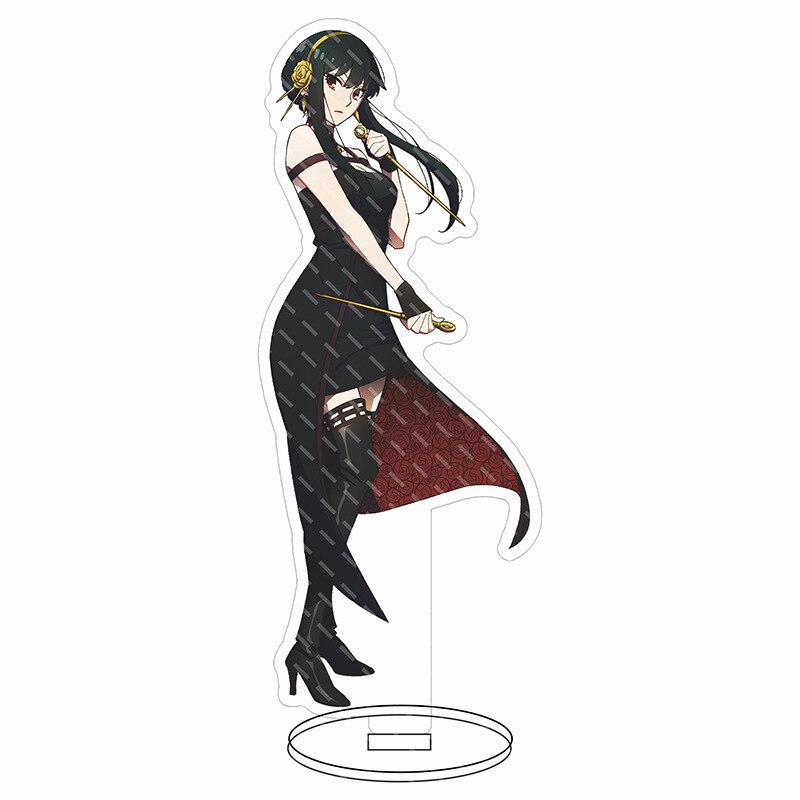 Mô hình Standee Japan Anime Spy X Family Anya Loid Yor Spy Family 15cm Acrylic decor góc học tập để bàn làm việc 15cm