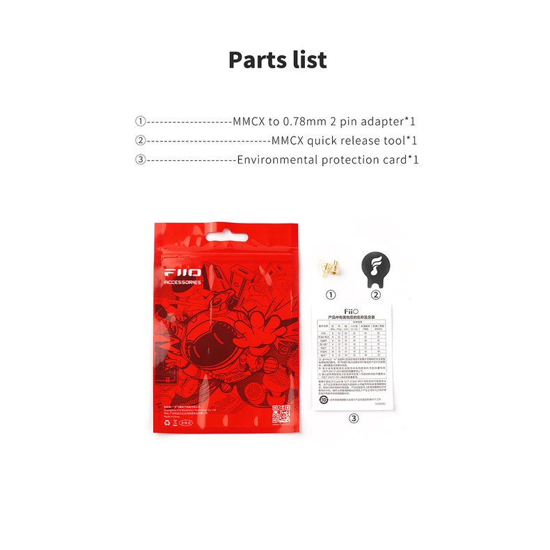 Fiio Đầu Chuyển Đổi lc-78a mmcx Sang 0.78mm 2-pin Cho ff1 fd11