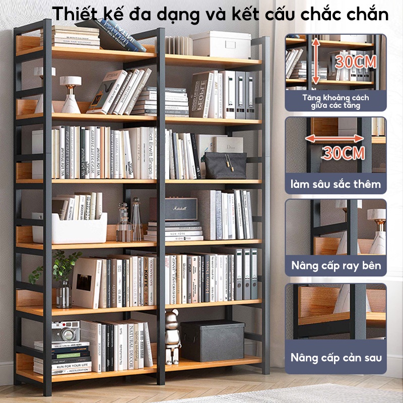 kệ sách đa năng Kệ trưng bày cửa hàng shop mỹ phẩm Kho sào kệ cho shop sắt + tấm ván | BigBuy360 - bigbuy360.vn