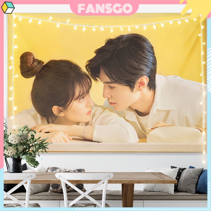 Hidden Love Zhao Lusi Chen Zheyuan Thảm Treo Tường Trang Trí Phòng Ngủ Kích Thước 98 * 68cm Vụng Trộm Không Thể Giấu Trần Triết Viễn Triệu Lộ Tư Đoàn Gia Hứa với Tang Trĩ