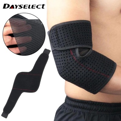 DAYSELECT 1 Miếng Bọc Tay Thoáng Khí Hỗ Trợ Có Thể Điều Chỉnh Miếng Lót Khuỷu Tay Thể Thao Bóng Rổ Tennis