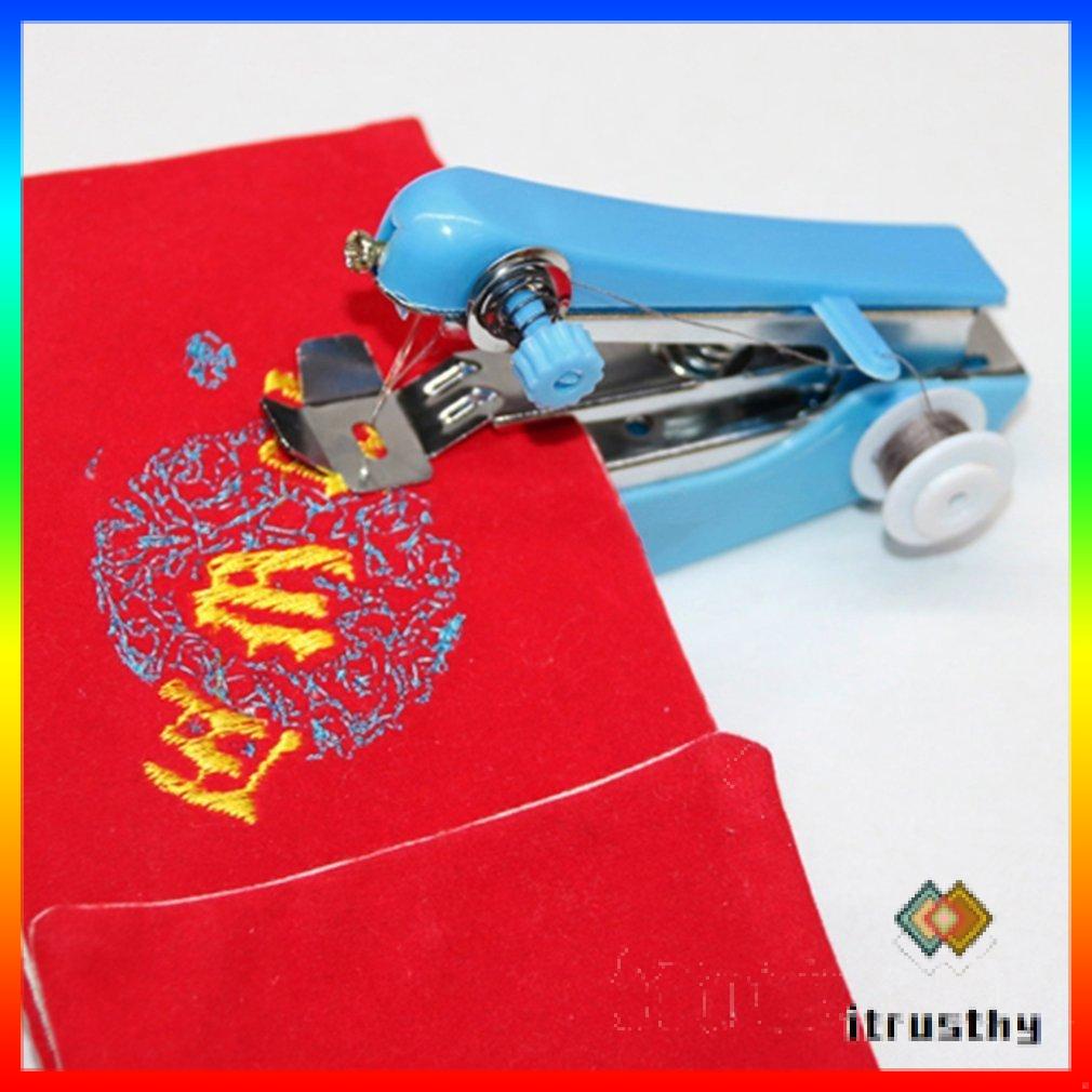 Nhà Tinh Du Lịch Sử Dụng Mini Di Động DIY Bộ Kim Chỉ Tay Không Dây Máy May Quần Áo Cầm Tay Vải Máy May Điện