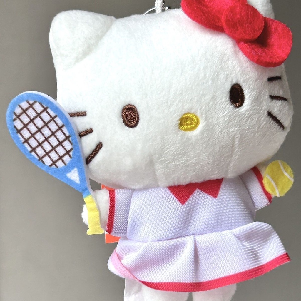 Ere1 Búp Bê Nhồi Bông Hình sanrio hello kitty Mặc Quần Vợt Cho Bé Gái
