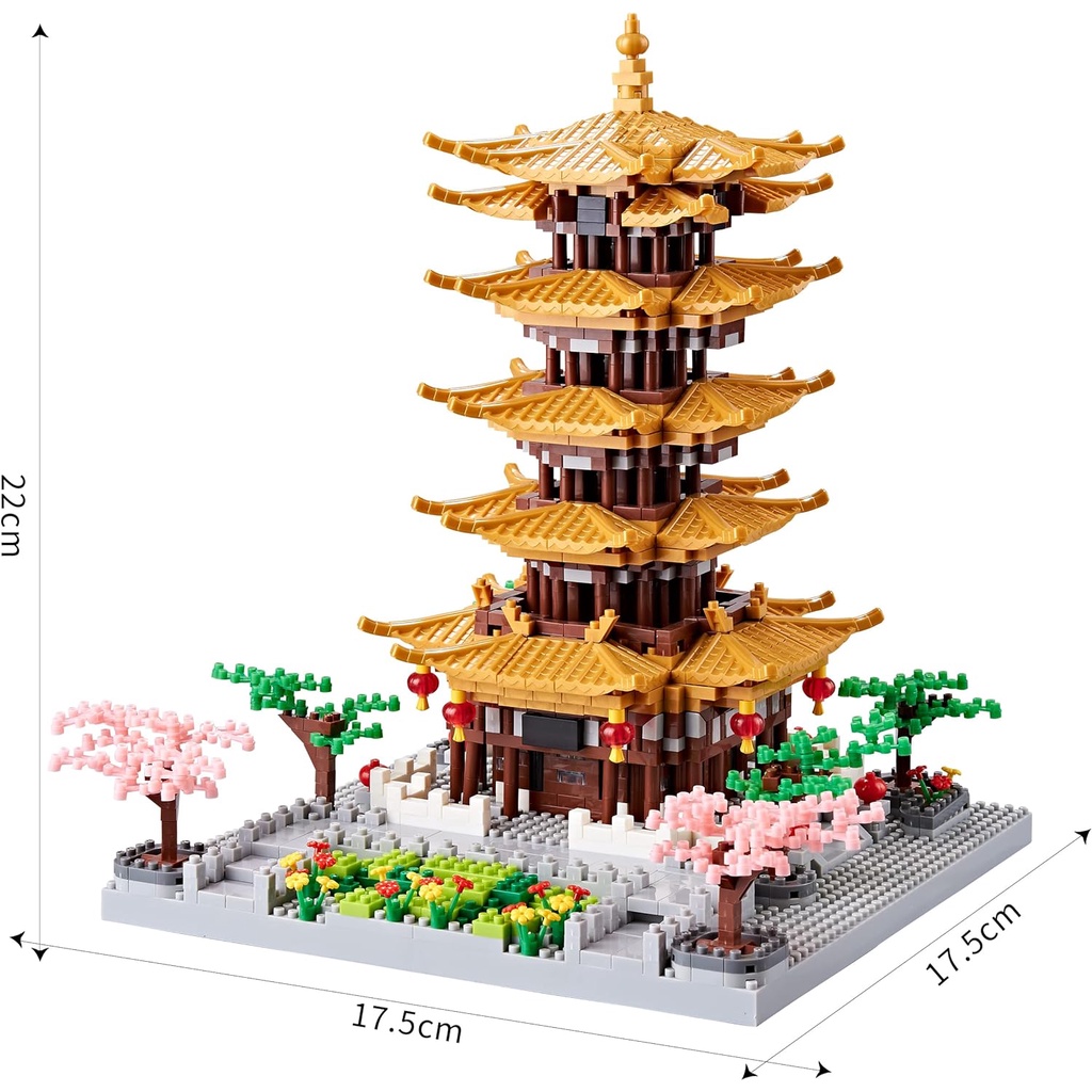 Bộ 2200 Khối Lắp Ráp Mô Hình Kiến Trúc Trung Hoa Sáng Tạo Cho Người Lớn