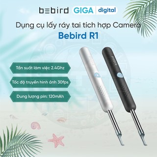 Dụng cụ lấy ráy tai Xiaomi Bebird R1 có camera, Đồ lấy ráy tai thông minh an toàn, nhỏ gọn, tiện lợi