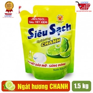 Nước Rửa Chén Lix 1,5Kg Hương Trà xanh/ Hương Chanh
