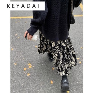 KEYADAI Chân váy dài thời trang váy nữ Trendy Casual hàn quốc Stylish WSQ23A0DDQ 50Z231213