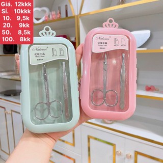 Hộp 2 món kéo,nhíp nalamei