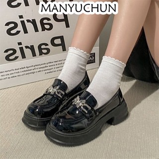 Manyuchun giày búp bê giày nữ mary giày da đế dày đế chống trơn trượt giày búp bê nữ đường may tỉ mỉ đàn hồi hợp thời cổ điển flf23c0bft 50z231215