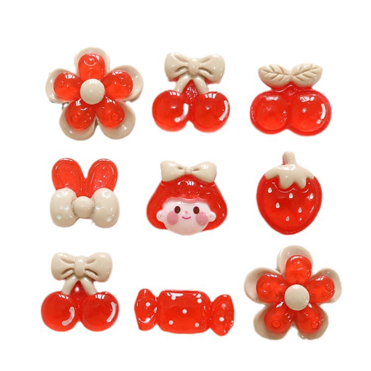 Hoạt Hình Phụ Kiện Trang Trí Giày Dép crocs Dâu Tây / Kẹo / Hoa Anh Đào Xinh Xắn Cho Nữ