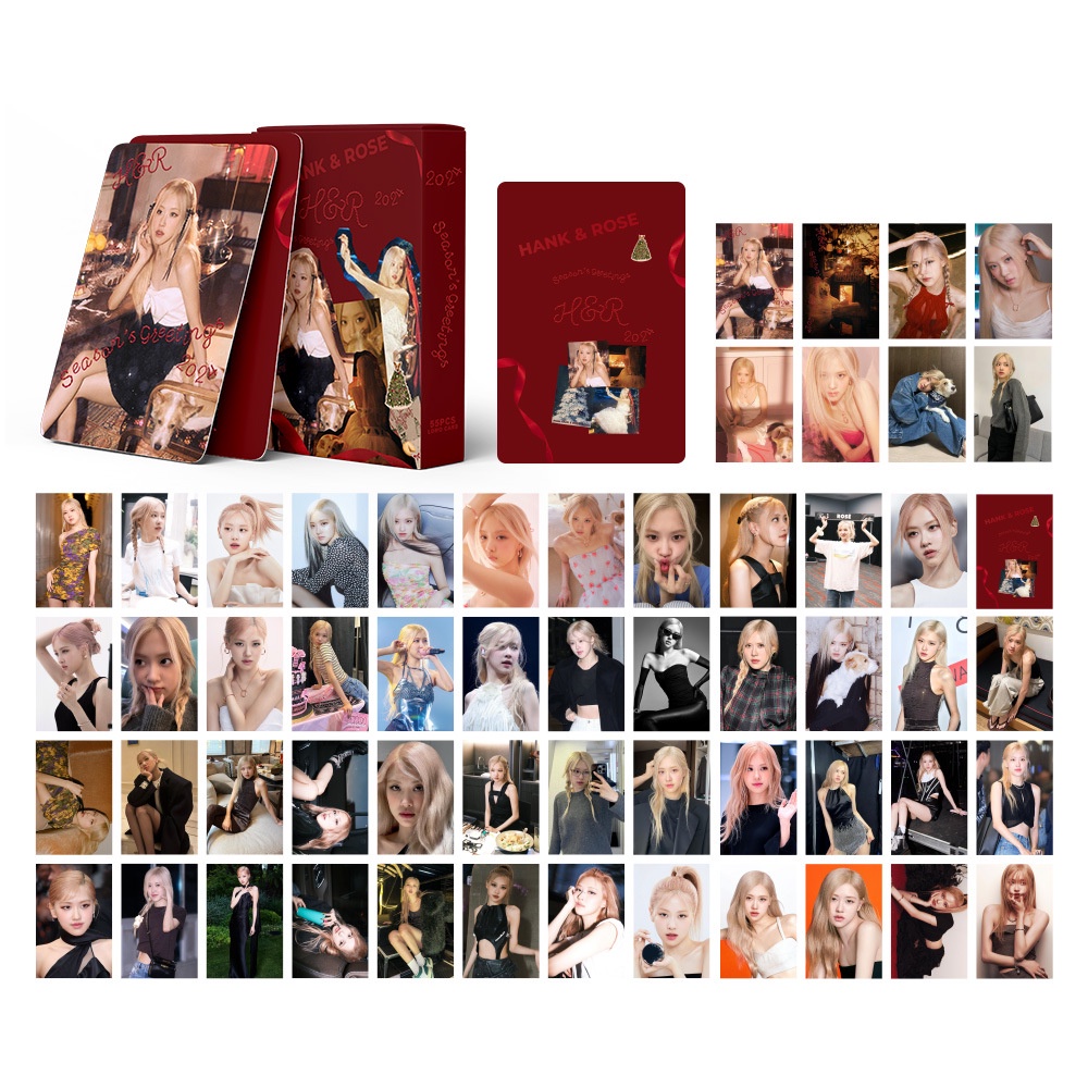 Blackpink ROSE HANK Photocard JENNIE JISOO LISA BRON PINK THE GAME BPTG Lomo Card Postcard