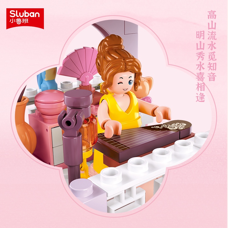 Đồ Chơi Mô Hình Ngôi Nhà Trà Màu Hồng Mơ Mộng Cho Bé Gái