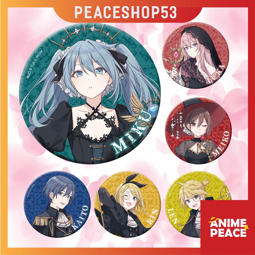 Huy hiệu Hatsune Miku Vocaloid Lấp Lánh Huy Hiệu Vocaloid Ver 9 Set Phù Thủy HH67