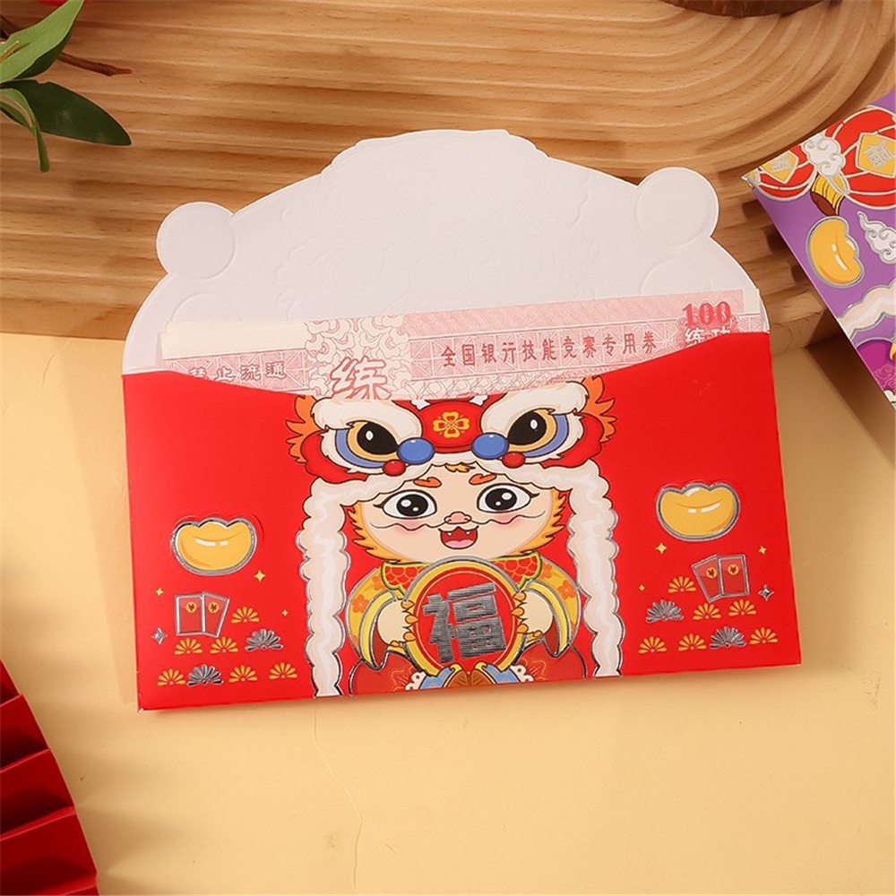 Bao Lì Xì Năm Mới Hình Rồng Đỏ Phong Cách Trung Hoa