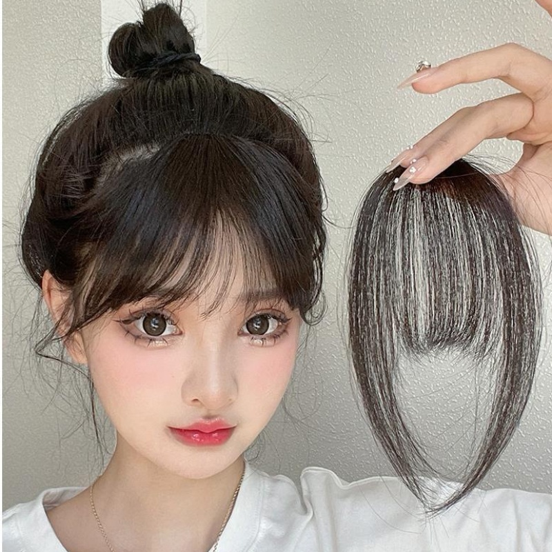 Tóc Giả Mái Ngang Tàng Hình Tự Nhiên Liền Mạch Không Bị Cháy Nhẹ qi bangs