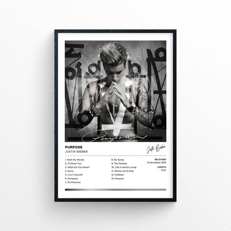Justin bieber - Áp Phích In poster Không Đáng Sợ | Phong Cách polaroid Phong Cách polaroid | Vỏ Bọc 