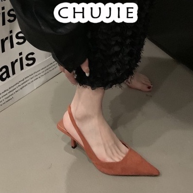 CHUJIE dép sandal nữ đi chơi giày cao gót nữ giày cao gót mũi nhọn sandal cao gót sandal nữ đế cao 2024NEW mẫu mới ins Phong cách Korean Style Comfortable B94G02L 36Z230909