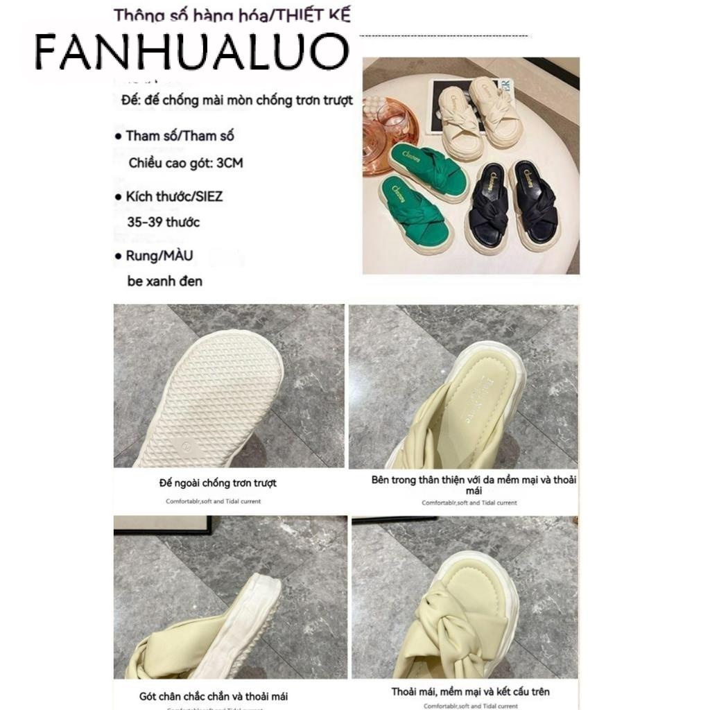 FANHUALUO dép sandal nữ Thời trang giản dị nhẹ nhàng Độ dày đế giày 3cm 2023 NEW 52327