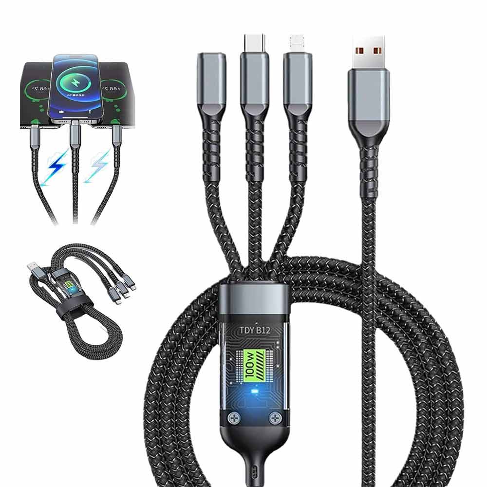 6A 100W Super Fast Charge Cable Type-C Liquid Silicone Cable Quick Charge Micro USB Cable for Huawei/Xiaomi/iphone/oppo
