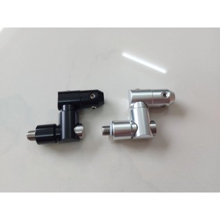 Chân kiếng nhôm CNC xoay 360 gắn kiếng zin cắt ngắn