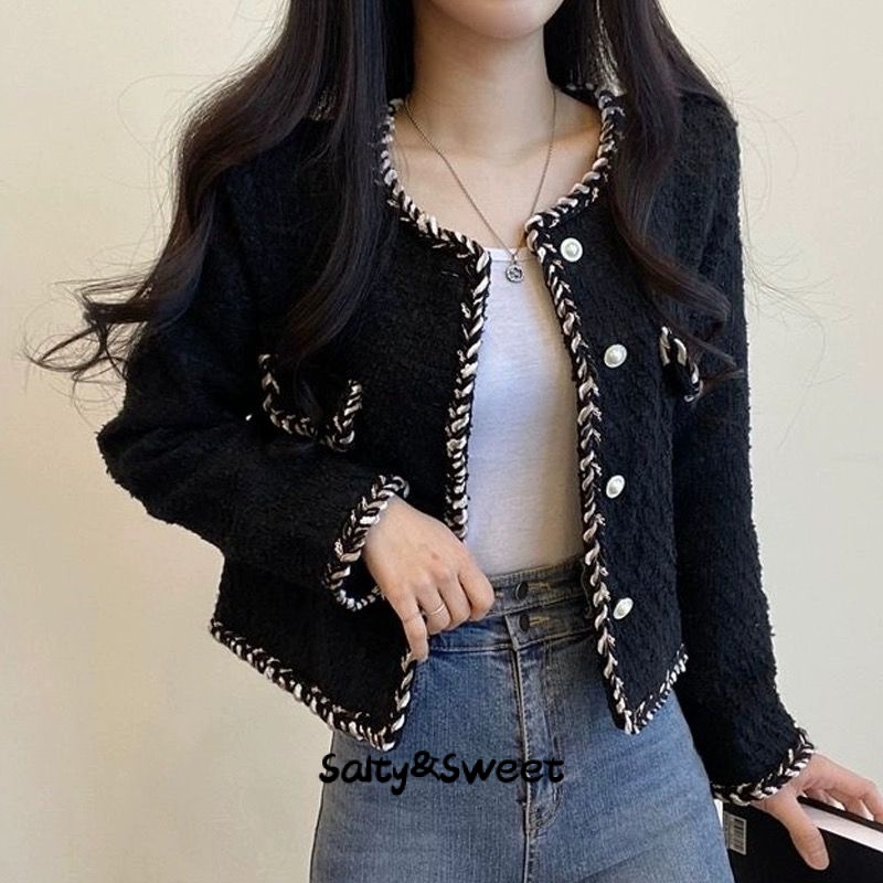 Salty&Sweet store áo khoác dù áo khoác bomber chic High-quality Độc đá